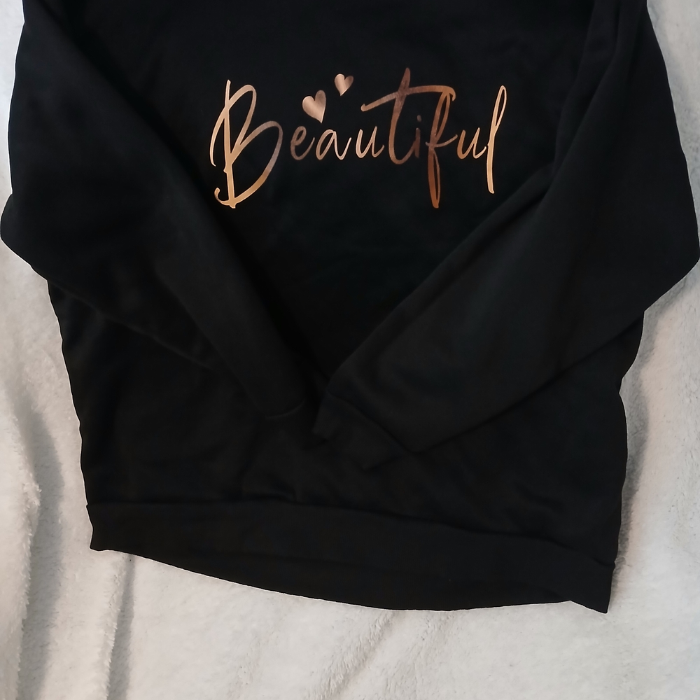 SHEIN Black & Gold Sweatshirt